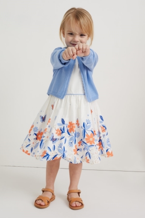 C&A Set And 2 Piece Strickjacke Mädchen Weiß | BWFYT-1258