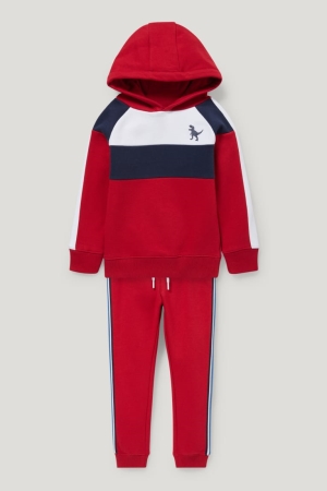 C&A Set And Joggers 2 Piece Hoodie Mädchen Rot | LTBEA-2584