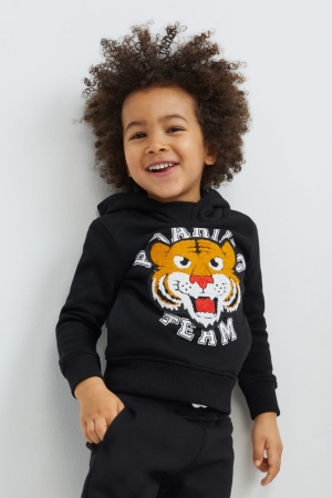 C&A Set And Joggers 2 Piece Hoodie Mädchen Schwarz | QHZDE-8021