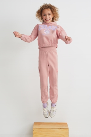 C&A Set And Joggers 2 Piece Hosen Mädchen Rosa | WSXPV-8457