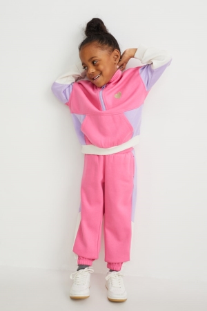 C&A Set And Joggers 2 Piece Sweatshirts Mädchen Rosa | LYFTW-1048