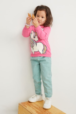 C&A Set Mom And Scrunchie 2 Piece Jeans Mädchen Hellblau | EGSRX-6849