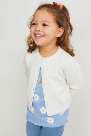 C&A Set, Sleeve And Scrunchie 3 Piece T-shirts Mädchen Weiß | GCXMT-3214