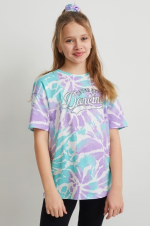 C&A ShorSleeve d Oberteile Mädchen Mintfarben Grün | WJSBX-1702