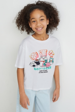 C&A Sleeve T-shirts Mädchen Weiß | VLDKN-7219