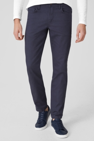 C&A Slim Fit Hosen Herren Dunkelblau | UAYKC-9085