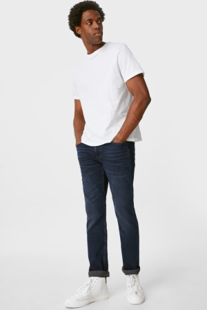 C&A Slim Flex Jog Denim Jeans Herren Blau Dunkelblau | PKTWA-1382