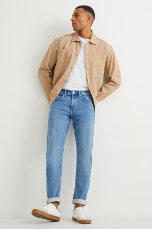 C&A Slim Flex Jog Denim With Organic Baumwoll Jeans Herren Blau Hellblau | MPVHK-9624