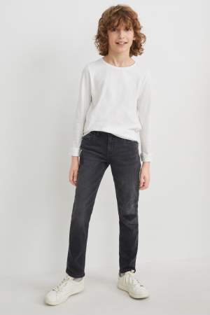 C&A Slim Lycra® Jeans Jungen Blau Dunkelgrau | WVSPN-0174