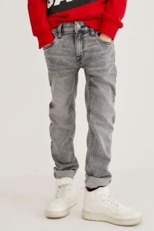 C&A Slim Organic Baumwoll Jeans Jungen Blau Grau | IJRGQ-6405