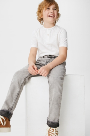 C&A Slim Organic Baumwoll Jeans Jungen Grau | REZIK-3618