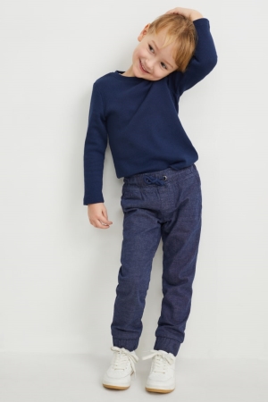 C&A Slim Thermal Hosen Jungen Dunkelblau | UQAHC-8025