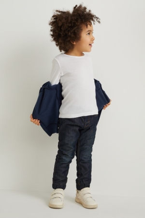 C&A Slim Thermal Jeans Jungen Blau Dunkelblau | DJRCH-7583