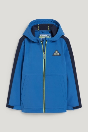C&A Softshell With Hood Jacke Mädchen Dunkelblau | HMSYQ-7538