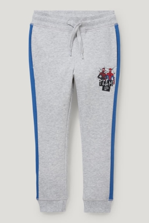 C&A Spider-man Joggers Hosen Jungen Hellgrau | WSXCZ-5083