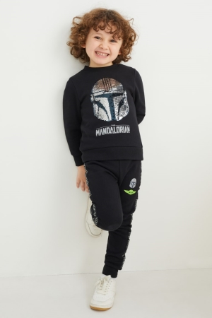 C&A Star Wars: The Mandalorian Joggers Hosen Jungen Schwarz | JIZMC-2648