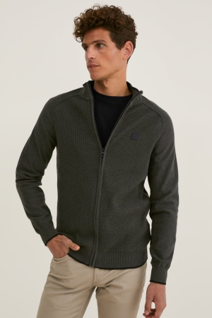 C&A Strickjacke Herren Dunkelgrün | UEINK-3094