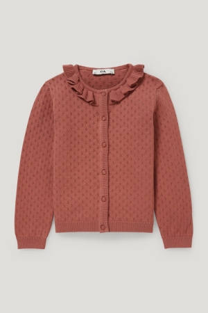 C&A Strickjacke Mädchen Braun | EDUHR-0239
