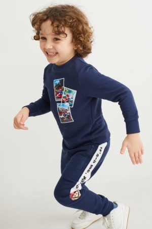 C&A Super Mario Joggers Hosen Jungen Dunkelblau | GYHNO-8769
