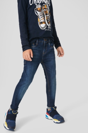 C&A Super Schlank Jeans Jungen Blau Dunkelblau | BGINS-5821