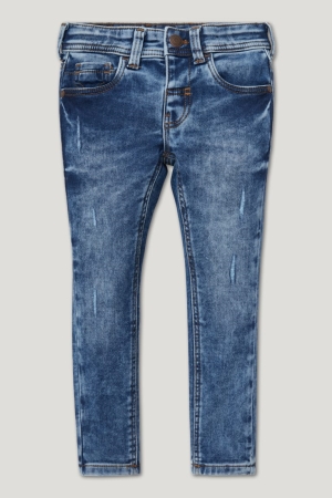 C&A Super Schlank Jog Denim Organic Baumwoll Jeans Jungen Blau | YXDQA-3059