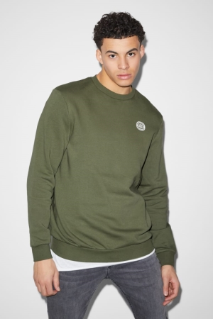 C&A Sweatshirts Herren Dunkelgrün | JVSLM-4639