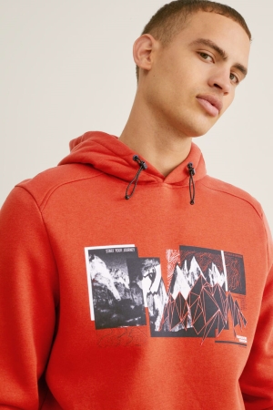 C&A Sweatshirts Herren Dunkelorange | STVEG-4901