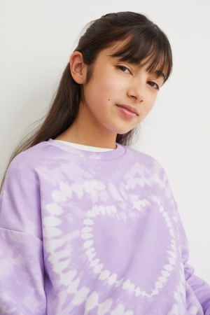 C&A Sweatshirts Mädchen Helllila | UCPMA-3149