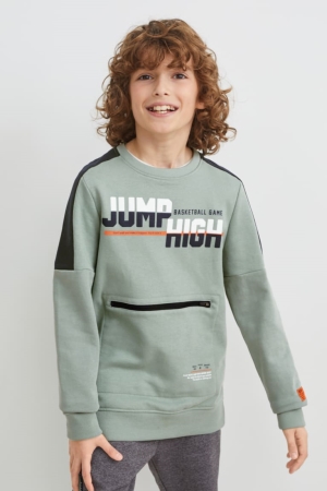 C&A Sweatshirts Mädchen Mintfarben Grün | EMKDV-1076