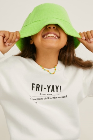 C&A Sweatshirts Mädchen Weiß | EXGCU-2490