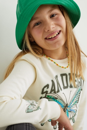 C&A Sweatshirts Mädchen Weiß | WBUIX-5427