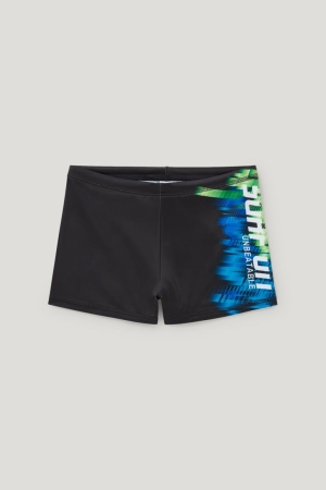 C&A Swim Lycra® Xtra Life™ Bademode Jungen Schwarz | YLVCW-6801