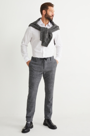 C&A Tapered Fit Flex Lycra® Recycled Hosen Herren Grau | LAYTU-3975