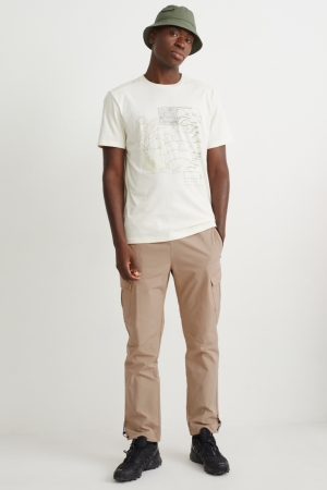 C&A Technical 4 Way Stretch Hosen Herren Grau Braun | KXEPY-7589