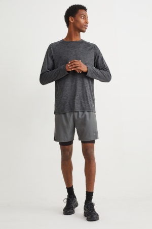 C&A Technical Oberteile Herren Dunkelgrau | YBHJK-6594