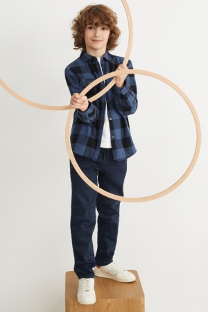 C&A Thermal Hosen Jungen Blau | NHUVO-7096