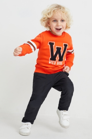 C&A Thermal Hosen Jungen Schwarz | JHGPW-2576