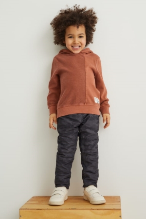 C&A Thermal Patterned Hosen Jungen Dunkelgrau | ZSKHQ-8169