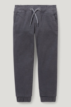 C&A Thermal Slim Fit Hosen Jungen Dunkelgrau | ISQPH-2963
