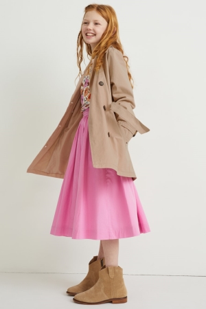 C&A Trench Jacke Mädchen Beige | UXYQK-8596