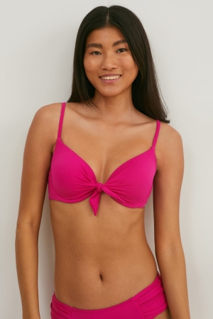 C&A Underwire Bikini Gepolstert Lycra® Xtra Life™ Bademode Damen Rosa | NHPAZ-0186