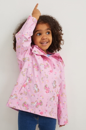 C&A Unicorn With Hood Jacke Mädchen Rosa | GMLKP-3195