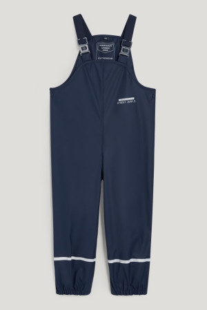 C&A Wasserdichte Dungarees Hosen Jungen Dunkelblau | WXDOH-7146