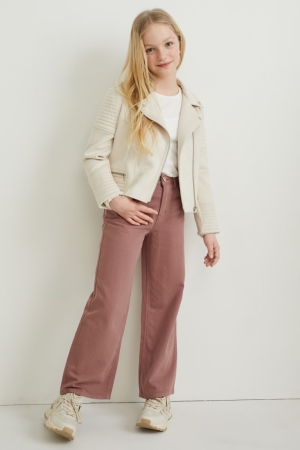 C&A Weite Leg Hosen Mädchen Braun | NRTFS-8725