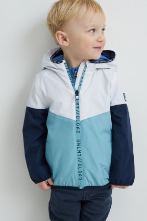 C&A With Hood Jacke Mädchen Blau | QBLWA-5403
