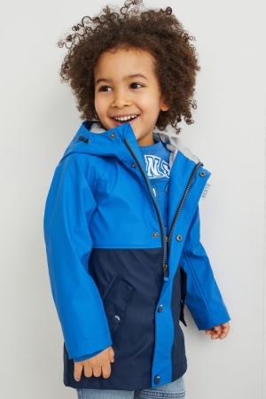 C&A With Hood Jacke Mädchen Dunkelblau | JQLRK-9542