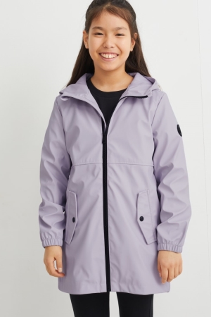 C&A With Hood Jacke Mädchen Lila | HVXLB-7960