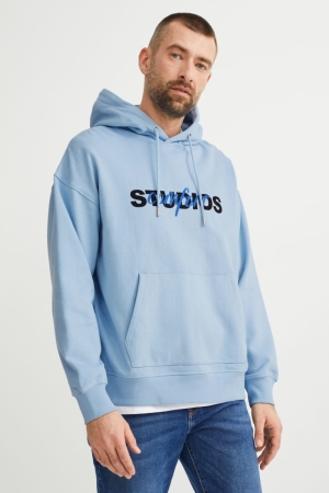 C&A With Recycled Polyester Sweatshirts Herren Hellblau | FSXNO-5786
