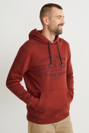 C&A With Recycled Polyester Sweatshirts Herren Rot | UALKS-7649
